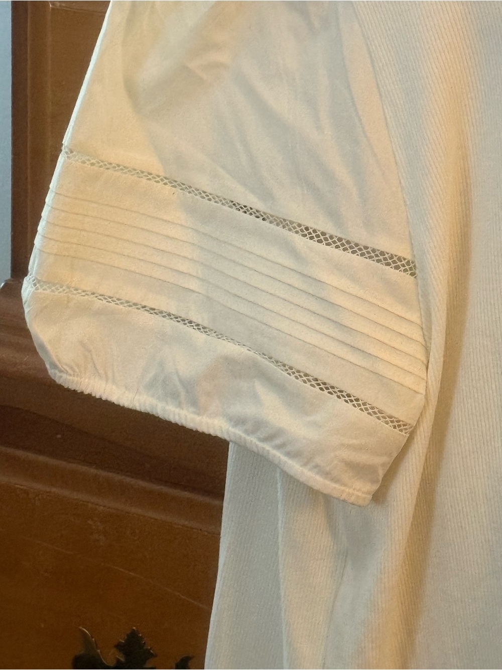 J. Crew Cream Puff-sleeve mixy top XXL NWT - Picture 2 of 7